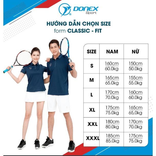 Áo Thể Thao Golf Nữ DONEXPRO Form Classic, In Logo Nổi, Chất Vải Mát Mẻ, Thấm Hút Mồ Hôi Tốt AC-3648