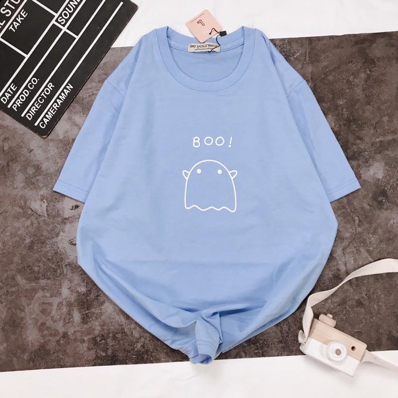 Áo Thun Tay Ngắn UNISEX BOO - Hình chụp thật (Đủ size M-L-XL)