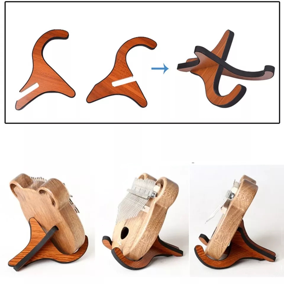 Giá đỡ để cho đàn Kalimba bằng gỗ siêu tiện lợi và đẹp