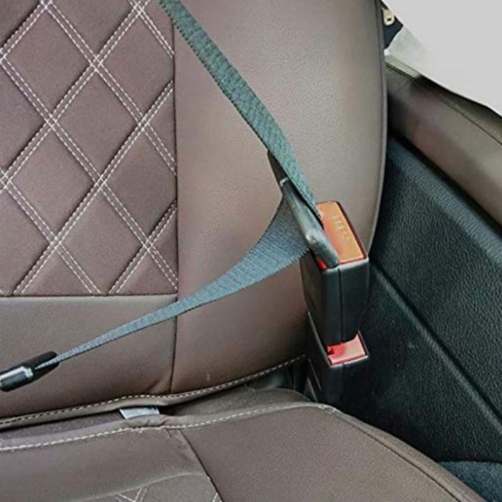 Đầu khóa chốt cắm móc đai dây an toàn chống kêu xe ô tô - Chất liệu: Nhựa ABS cao cấp + Hợp kim inox - Mã: 804