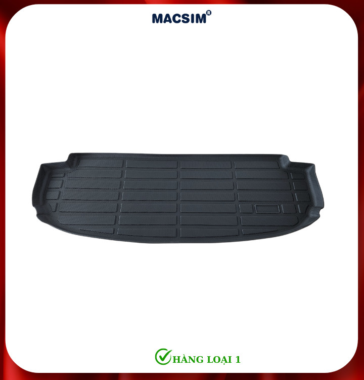 Thảm lót cốp xe ô tô Hyundai Custin Nhãn hiệu Macsim chất liệu nhựa TPE cao cấp màu đen