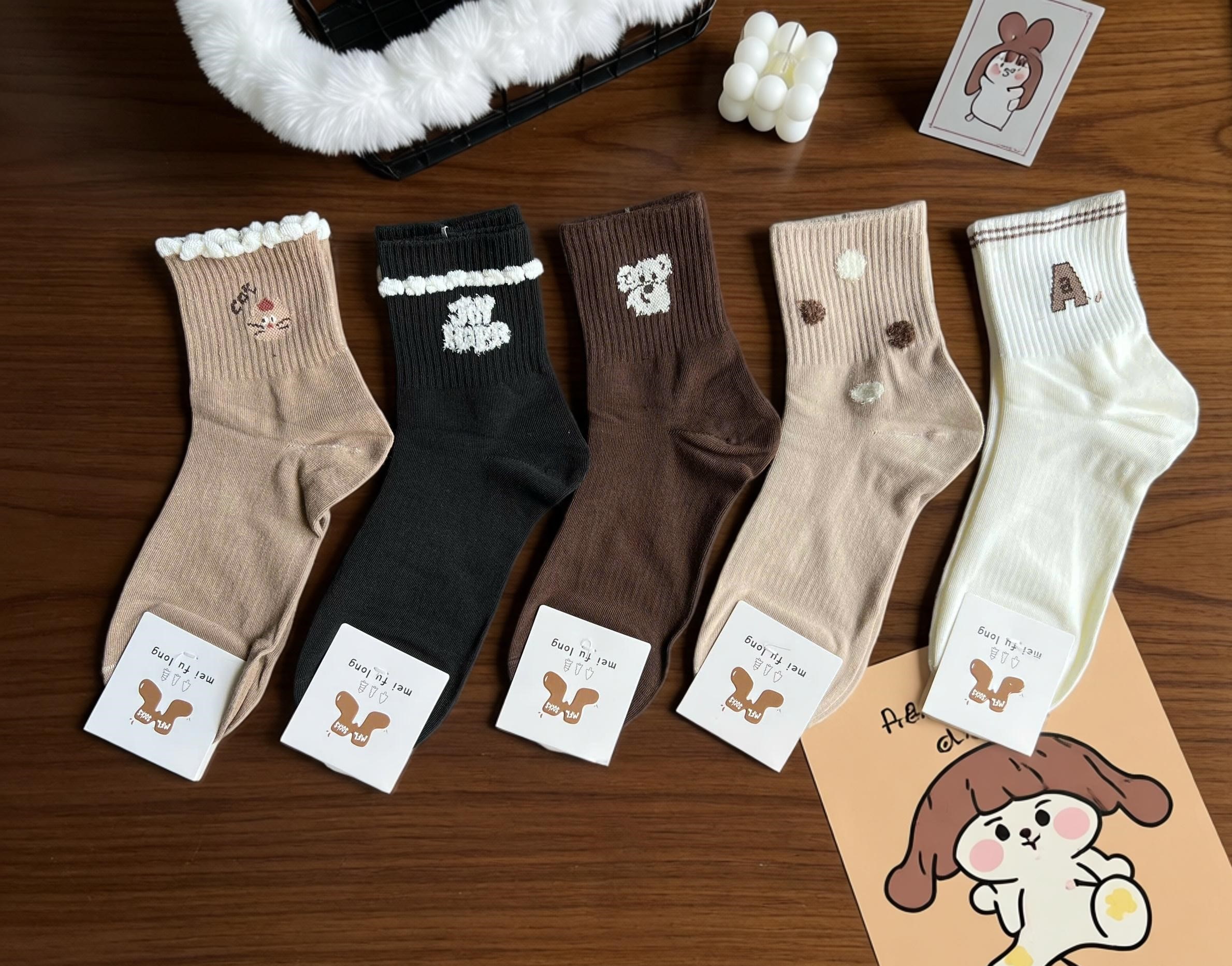 SET 5 ĐÔI TẤT VỚ NỮ CAO CỔ MÃ 18 DÀNH CHO NỮ