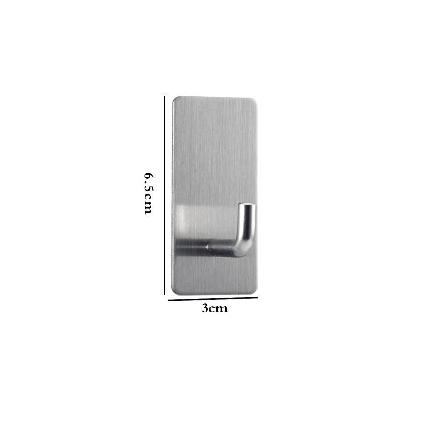 Móc Dính Tường Đa Năng, Móc Dính Tường, Móc Inox Treo Đồ Tiện Dụng Không Khoan Tường. Kingler 2004