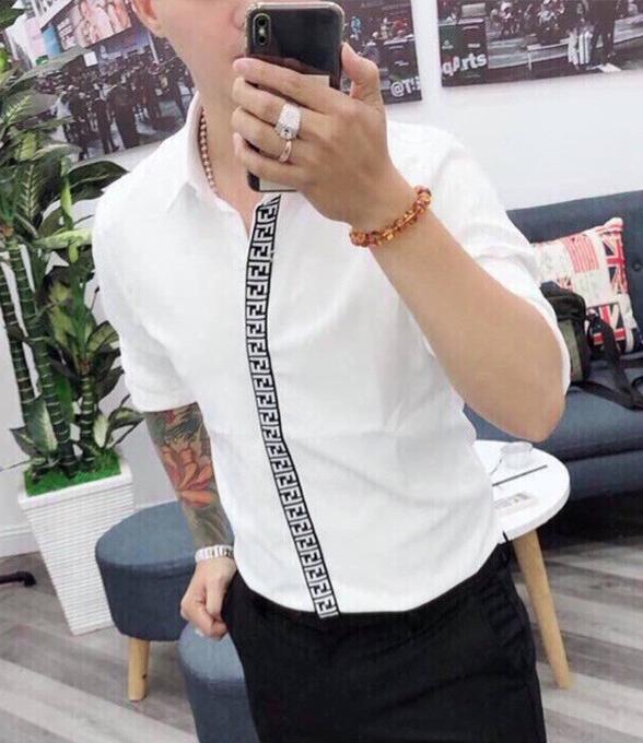 Áo sơ mi nam tay dài họa tiết