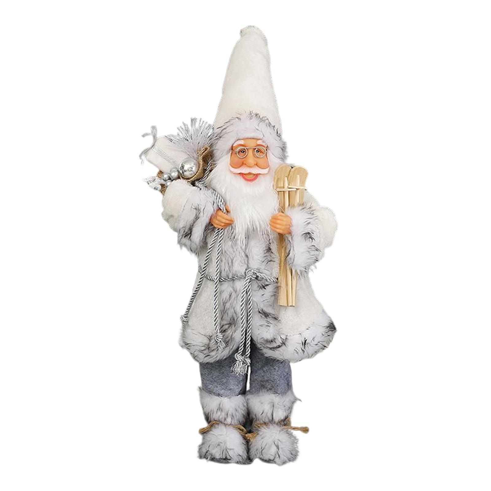 Standing Christmas Doll Ornaments Standing Santa for Office Home Decorations