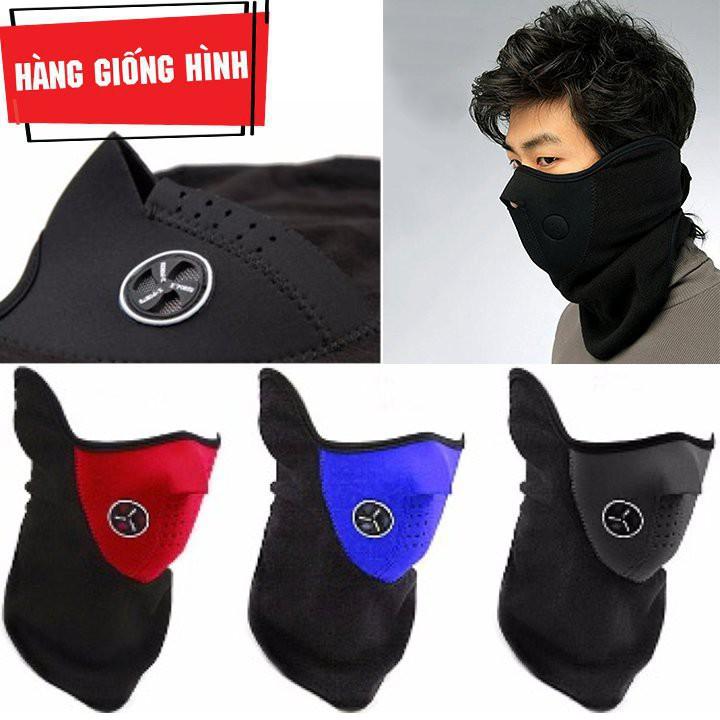 Khẩu trang ninja nửa mặt nam -Khẩu Trang Kiểu Dáng Ninja Dành Cho Dân Phượt