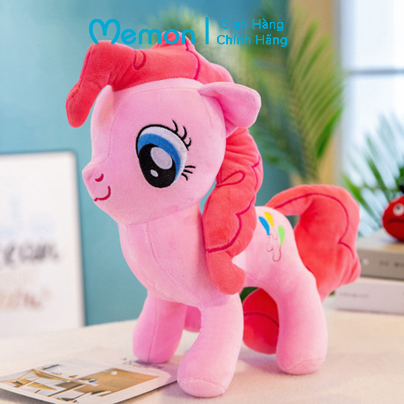 Gấu bông Ngựa Pony cao cấp - Hàng chính hãng Memon - Đồ chơi thú nhồi bông Ngựa Pony