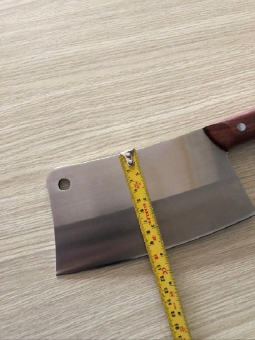 Dao chặt xương cán gỗ chất liệu thép cao cấp kích thước phần dao 19*10 cm
