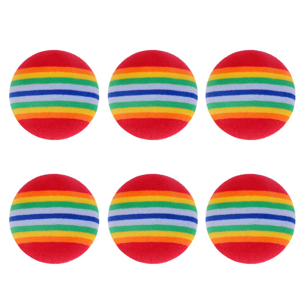 6 Pieces Light Soft Sponge Golf Practice Training Balls Golf Accessories