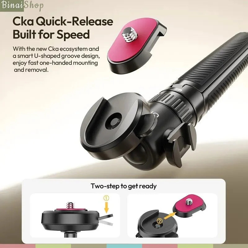 ULANZI MT-90 - Tripod Đa Năng Gọn Nhẹ Tích Hợp Ngàm CKA Quick Release Cho Máy Ảnh, GoPro, Insta360 Và Điện Thoại- hàng chính hãng