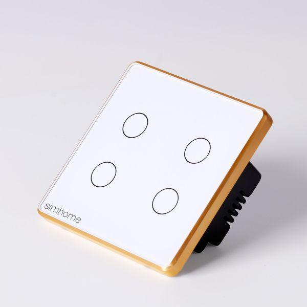 Công tắc cảm ứng Zigbee SimHome S3 – Tiêu chuẩn – 4 nút