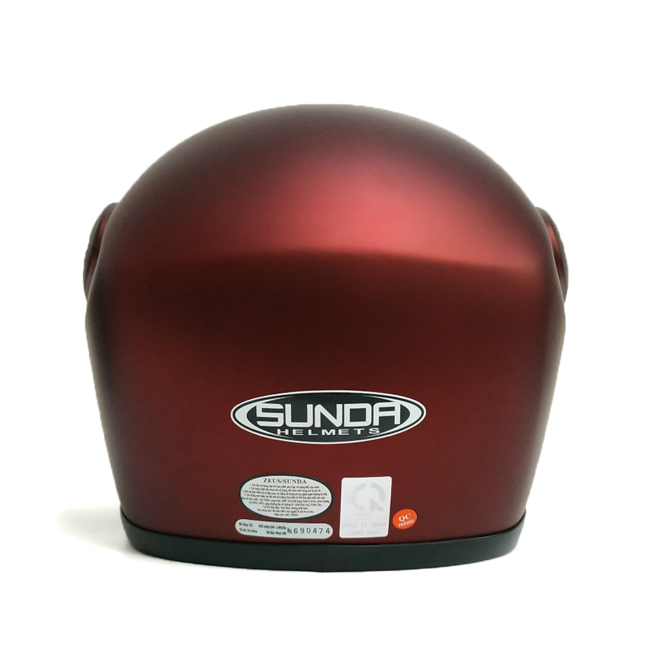 Mũ bảo hiểm fullface hàm SUNDA 555 trơn