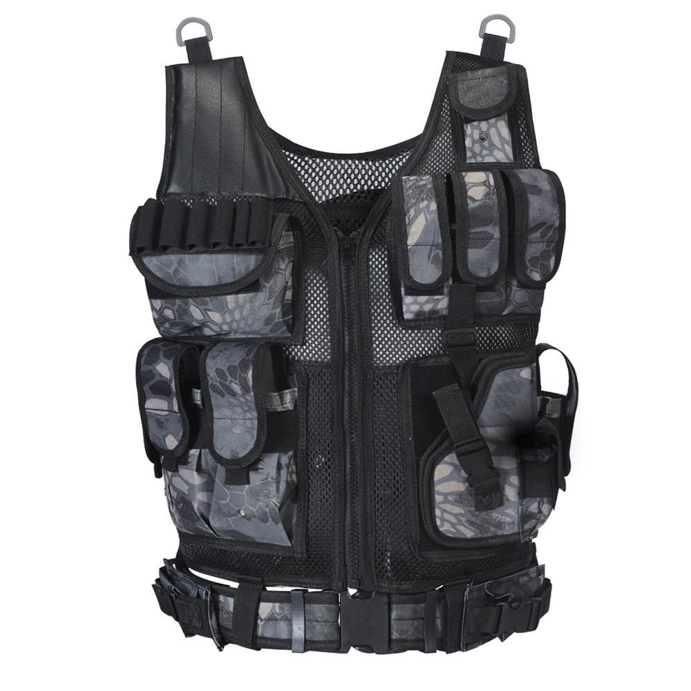 Áo khoác đa chức năng nhiều túi và vòng đính kèm tiện lợi cho hoạt động ngoài trời