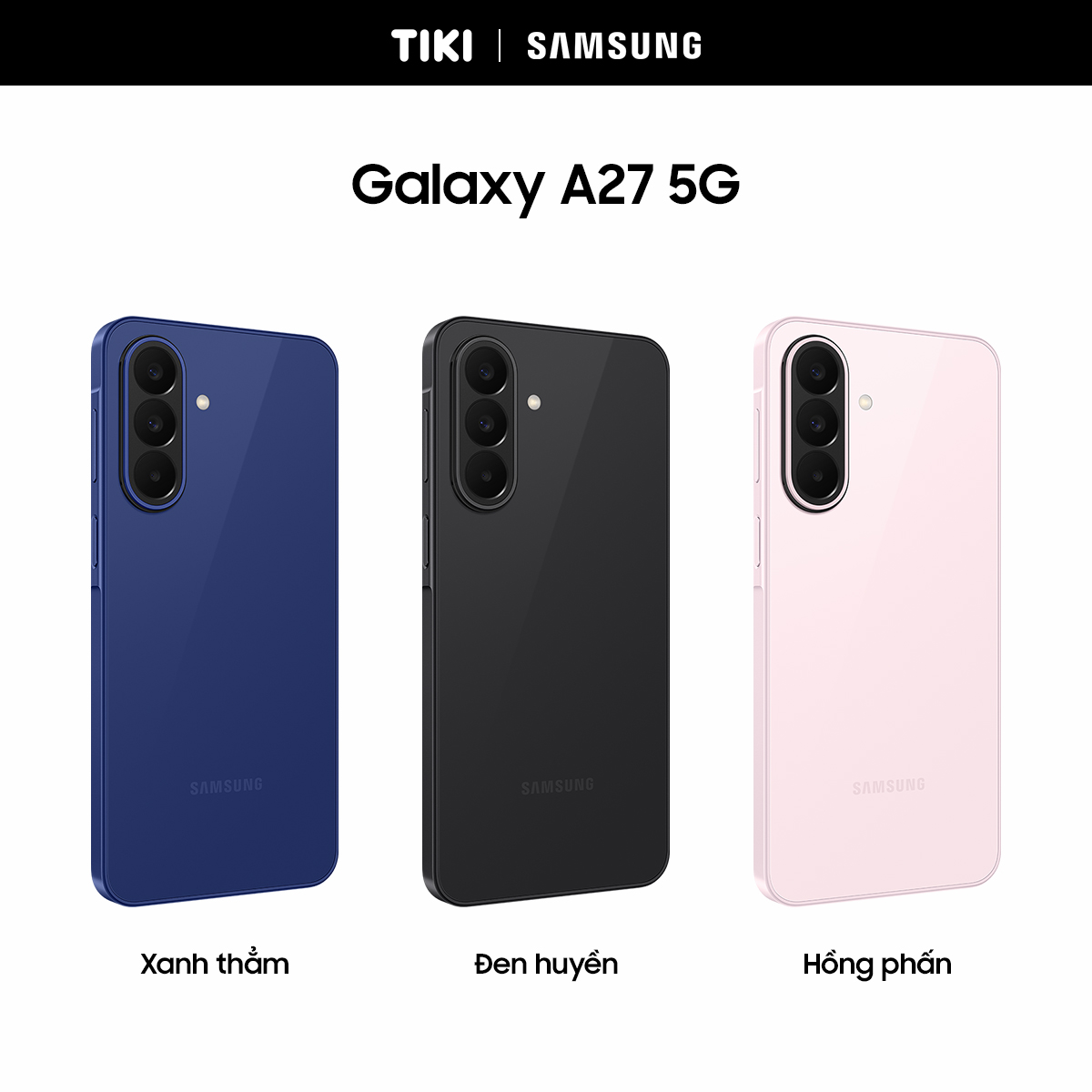 Điện thoại Samsung Galaxy A27 5G (6GB + 128GB) | Màn hình 6.7" FHD+ | Pin 5000mAh | Snapdragon 6 Gen 3 - Hàng chính hãng