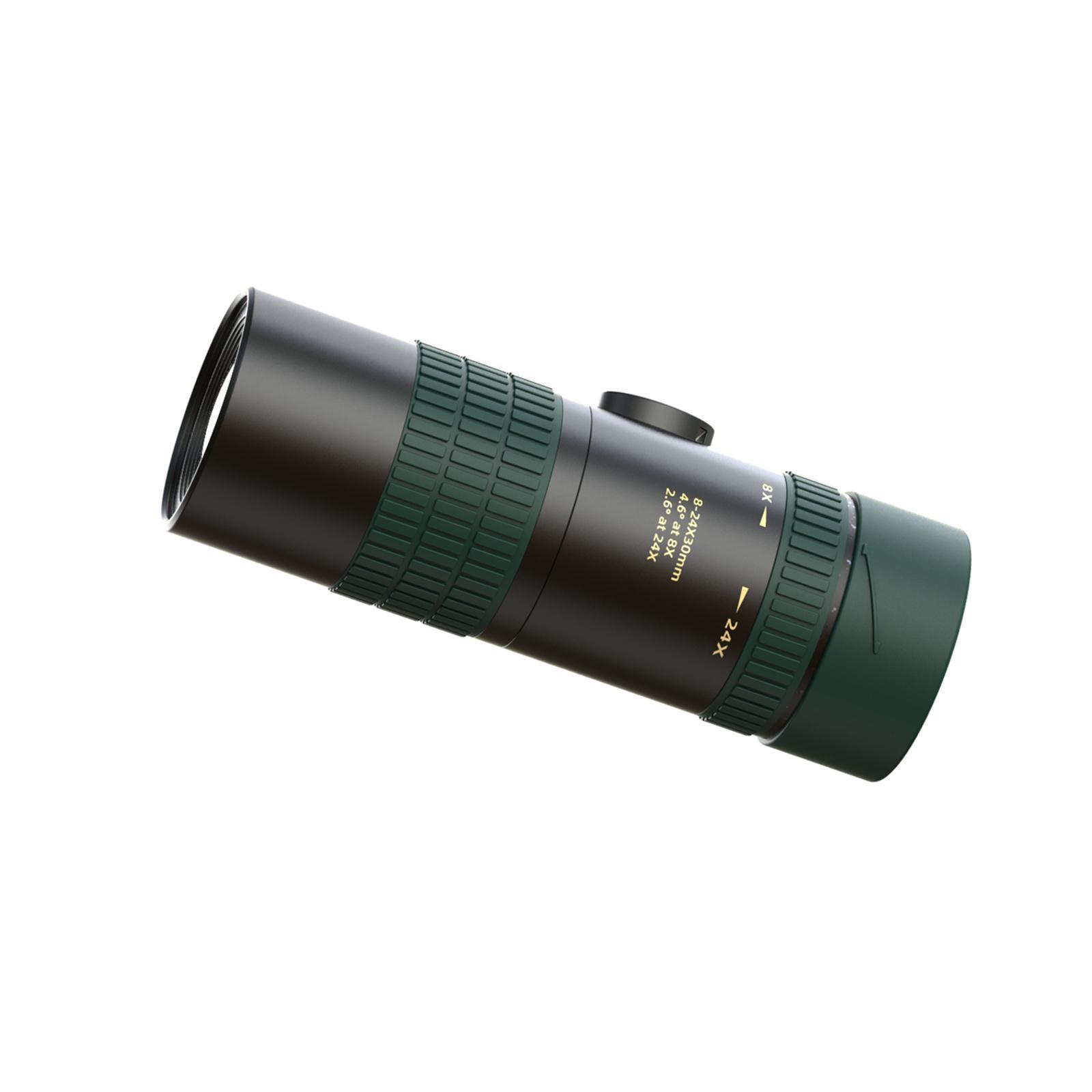 8-24X30 Zoom Monocular High Power Scope with Bak4 Prism for Bird Watching Traveling Concert Hiking Game Compact Waterproof Telescope Gifts for Men