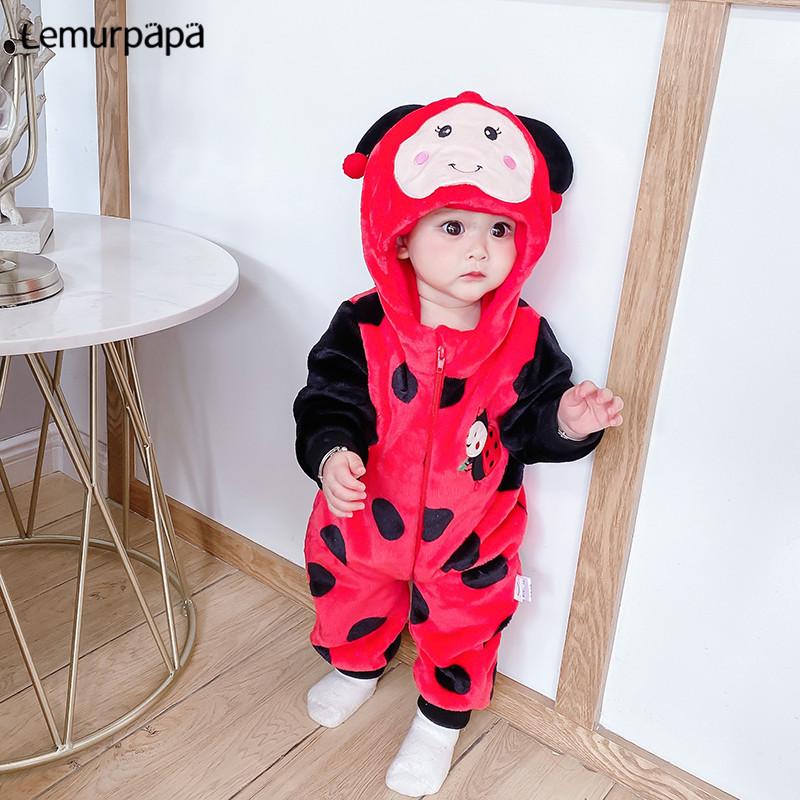Bé Sơ Sinh Trang Phục Áo Liền Quần Onesie Mùa Đông Trẻ Sơ Sinh Quần Áo Ropa Bebe Mềm Bé Gái Bé Trai Rompers Dễ Thương Ong Dép Nỉ Cho Bé Bộ Trang Phục