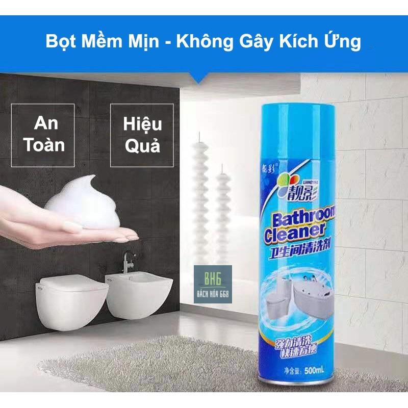 Bình xịt tẩy rửa bọt tuyết Bathroom Cleaner 500ML vệ sinh nhà tắm - Tiện dụng dễ sử dụng