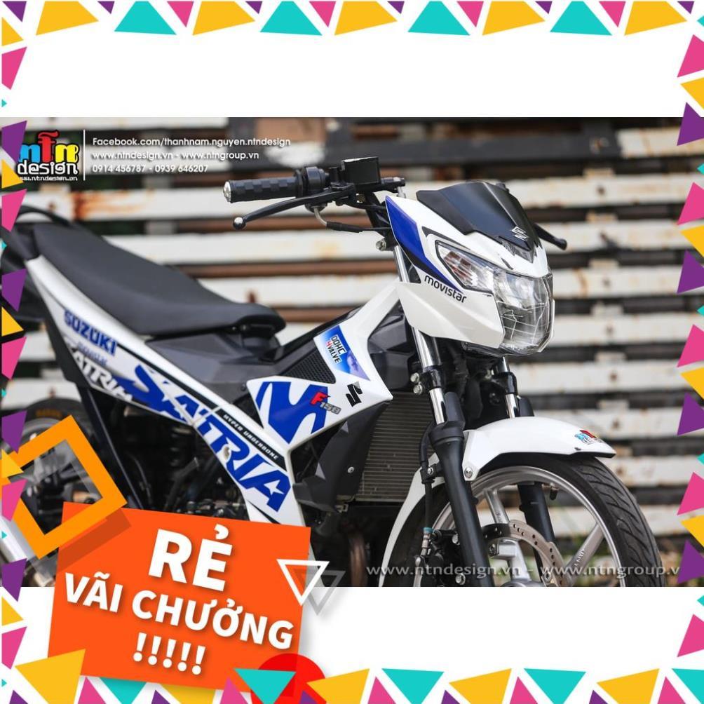 Tem Rời Raider FI Mẫu Movistar Trắng Xanh