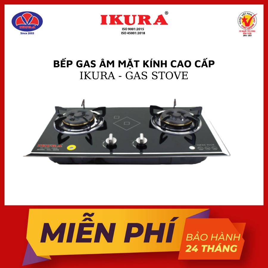 BẾP GAS ÂM - IKURA (IV-9GPA)  - Hàng chính Hãng