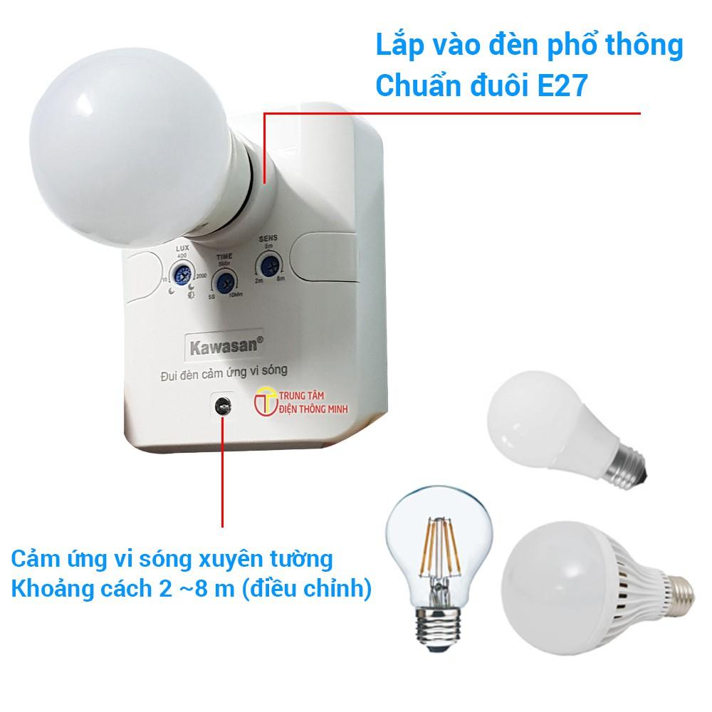 Đế đèn cảm ứng vi sóng Kawasan KW-RS686B - Hàng chính hãng