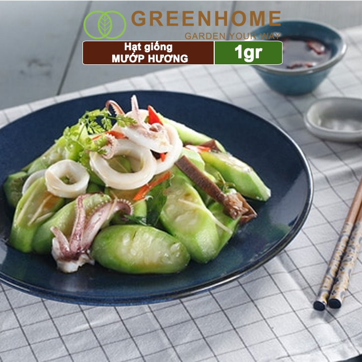 Hạt Giống Mướp Hương Greenhome, Gói 5 Hạt, Dễ Trồng Quanh Năm, Nảy Mầm Cao, Thu Hoạch Nhanh, Năng Suất Cao T16