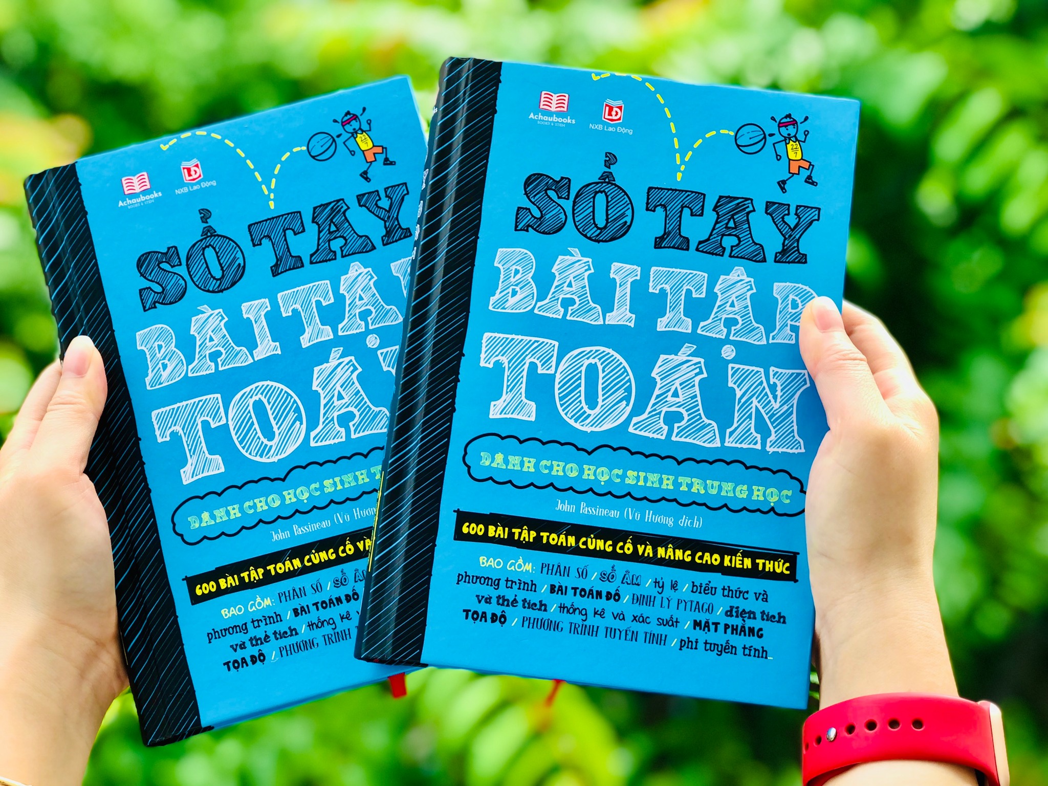 Sách Toán Học - Sổ Tay Bài Tập Toán - Á Châu Books, Bìa cứng in màu - Nâng Cao Kiến Thức Toán Học Từ Lớp 4 Đến lớp 9
