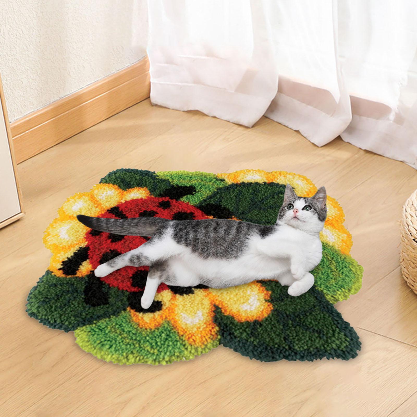 Bear Latch Hook  DIY Hand Craft for Pillow Mat Cushion Carpet Rug 50x40cm