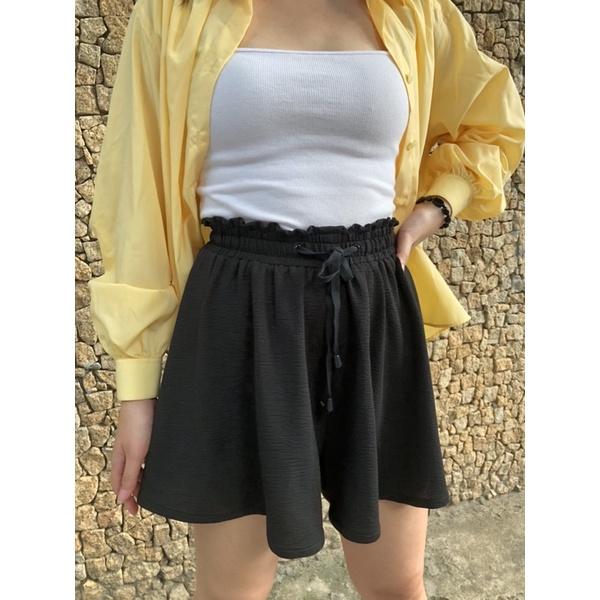 OLALASTUDIO quần đùi thun freesize Venn Mini Short