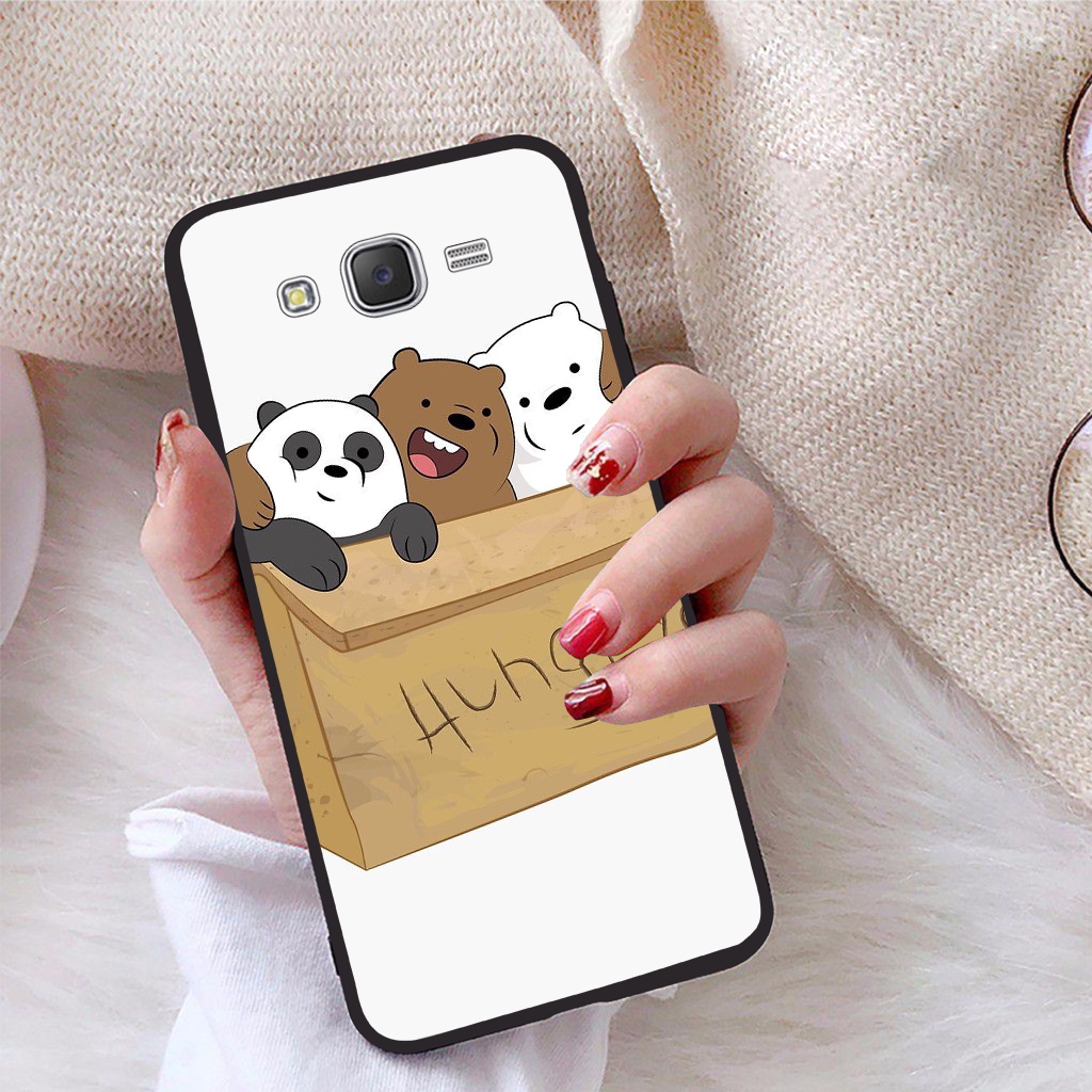 Ốp lưng dành cho Samsung Galaxy J7 viền dẻo TPU bộ sưu tập Chúng ta là gấu - Hàng chính hãng