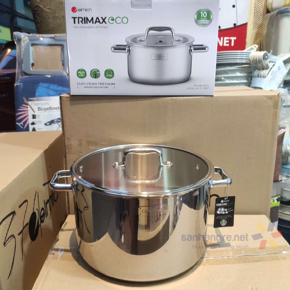Nồi luộc gà inox liền khối Elmich Trimax ECO EL-3997 size 28cm