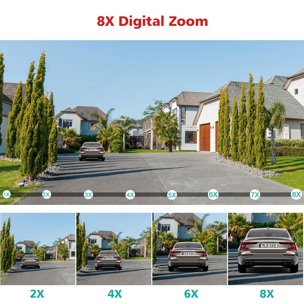 Boavision HD 8MP WiFi Camera PTZ ống kính kép 8x Digital Zoom ngoài trời 4K AI Humanoid Auto Theo dõi Zoom Audio ICSEE CAMERY