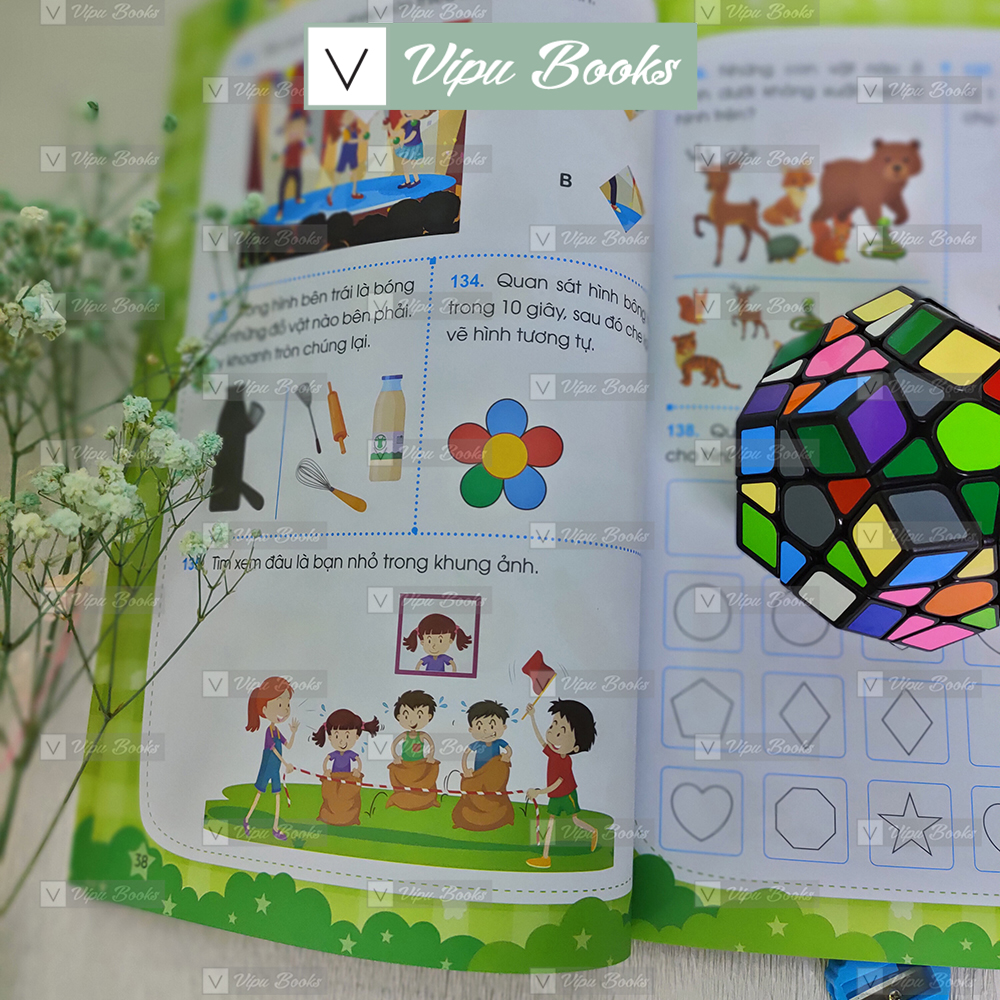 Sách - Rèn Luyện Não Trái, Não Phải - Sân Chơi Trí Tuệ Dành Cho Trẻ 4-5 Tuổi