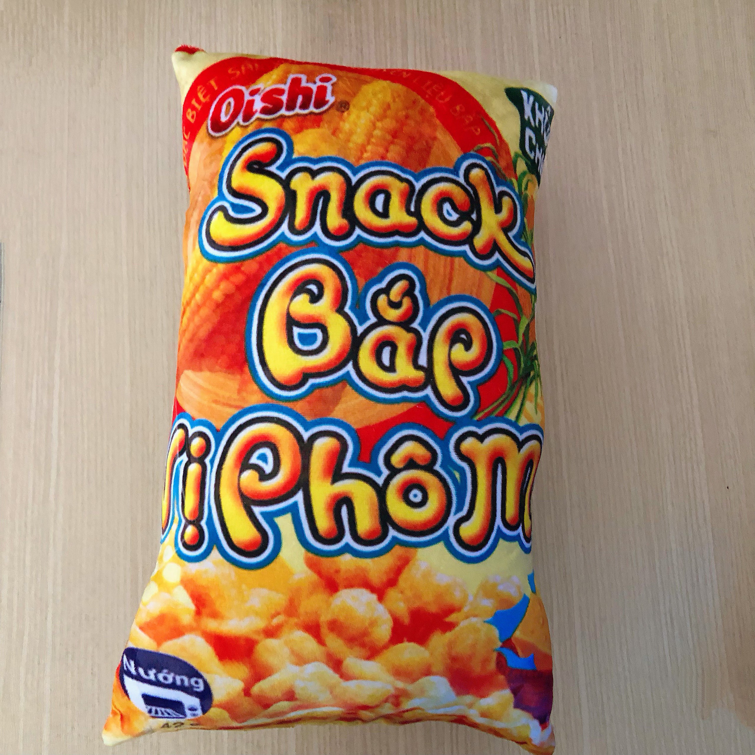 Gối đi xe máy an toàn bánh Snack cho bé