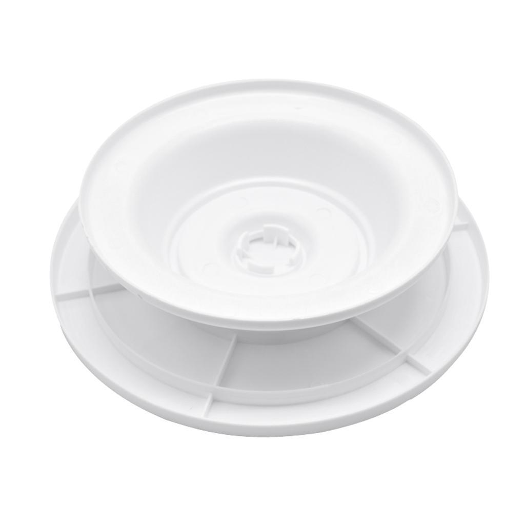 28cm Rotating Cake Turntable Stand Cake Decorating Holder White Plastic