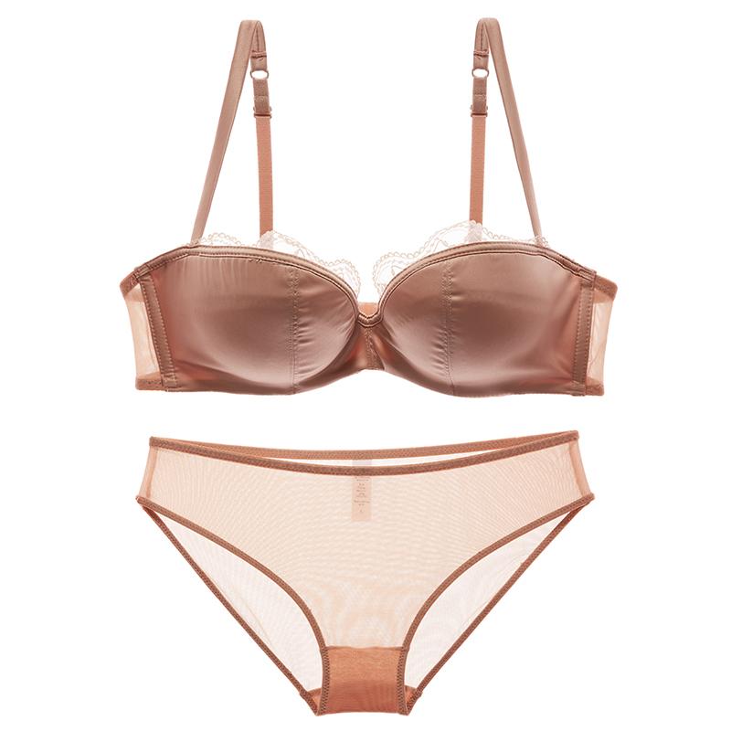 New Sexy Áo Ngực Và Quần Lót Bộ Đồ Lót Ren Cotton Mỏng Phụ Nữ Push Up Bra Cộng Với Kích Thước Phụ Nữ Đồ Lót Thiết Lập Màu Hồng D E Kích Thước Brassiere