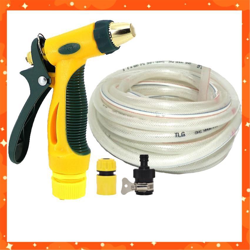 Bộ dây vòi xịt nước rửa xe,tưới cây tăng áp 3 lần 3-5m 206317