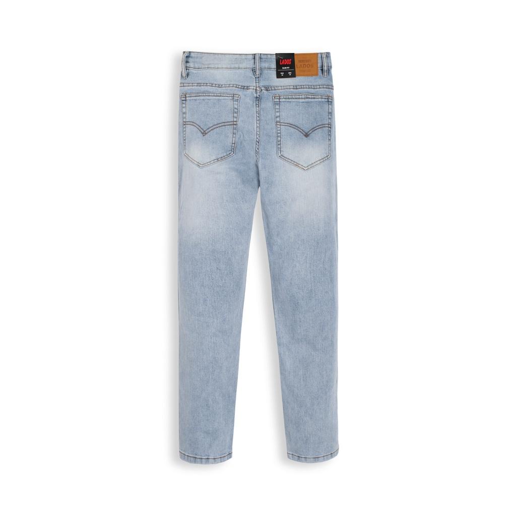 Quần Jeans nam trơn cao cấp form đứng LADOS-4084 co giãn, không ra màu, hàng chính hãng