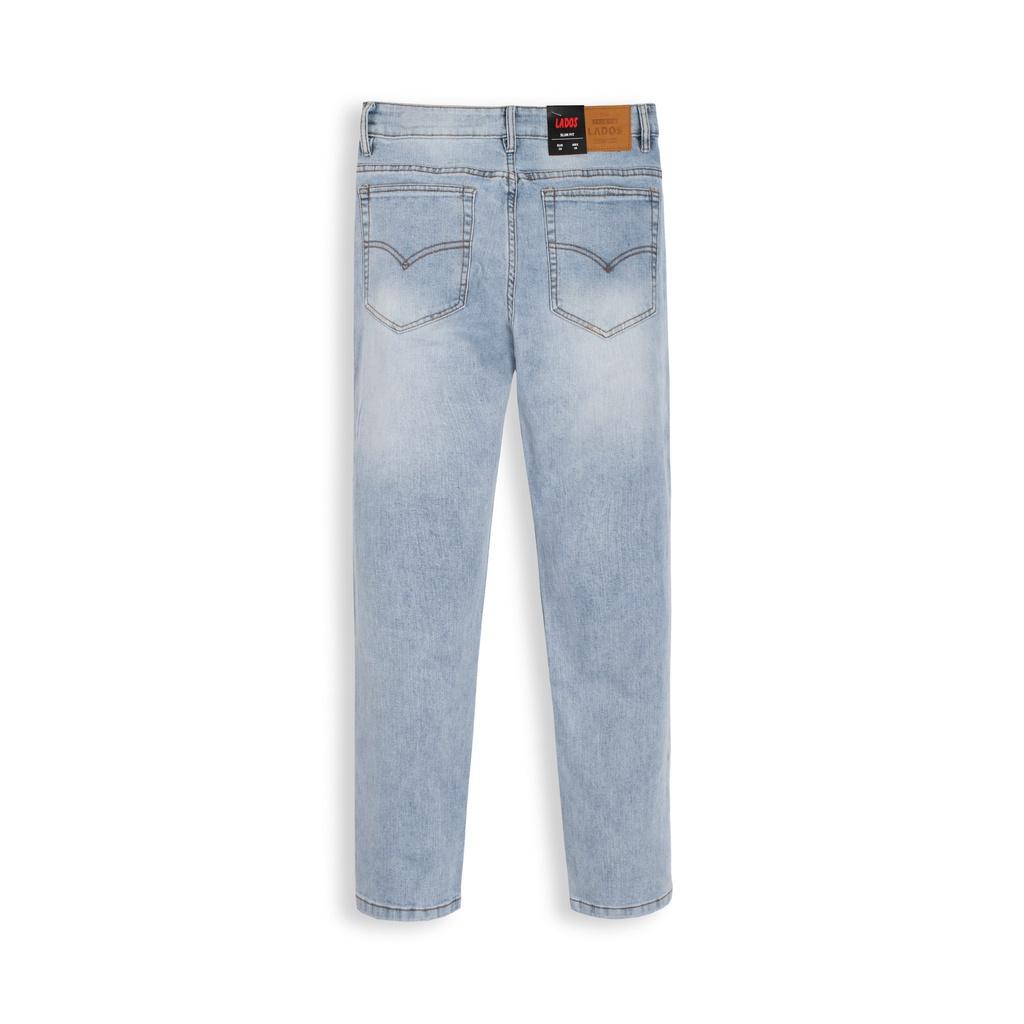 Quần Jeans nam trơn cao cấp form đứng LADOS-4084 co giãn, không ra màu, hàng chính hãng