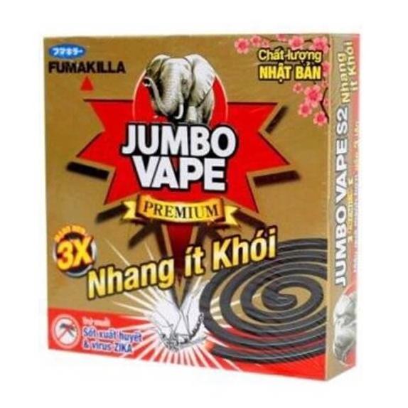 1 hộp 12 khoanh Nhang diệt trừ muỗi ít khói Jumbo S2 222g