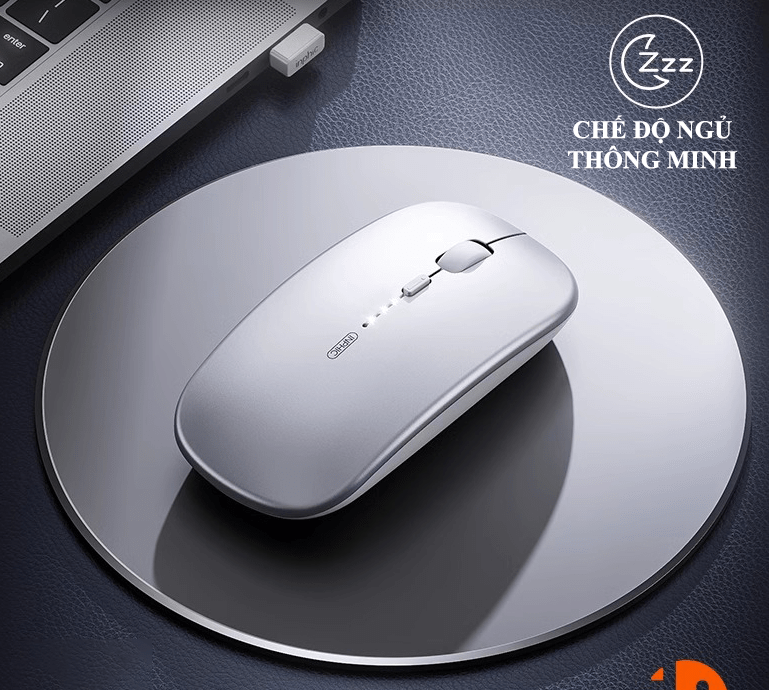 Chuột không dây INPHIC M1PRO với nút nhấn không ồn kết nối BLUETOOTH,CHIP USB 2.4G thiết kế siêu mỏng SIÊU XỊN-HT