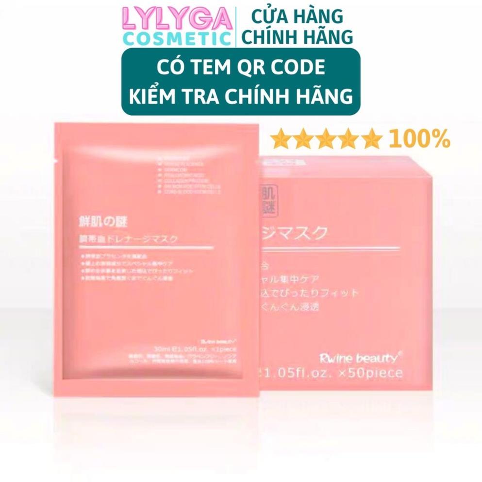 Mặt nạ nhau thai cừu cuống rốn tế bào gốc Nhật Bản Rwine Beauty  dưỡng da, cung cấp độ ẩm, tái tạo collagen MN01 - 5 miếng