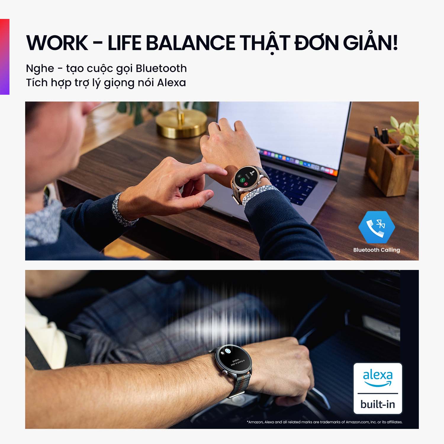 Đồng hồ thông minh Amazfit Balance - AMOLED 1.5”- Zepp 3.0 - Nghe gọi trực tiếp- Hàng Chính Hãng - BH 12 tháng