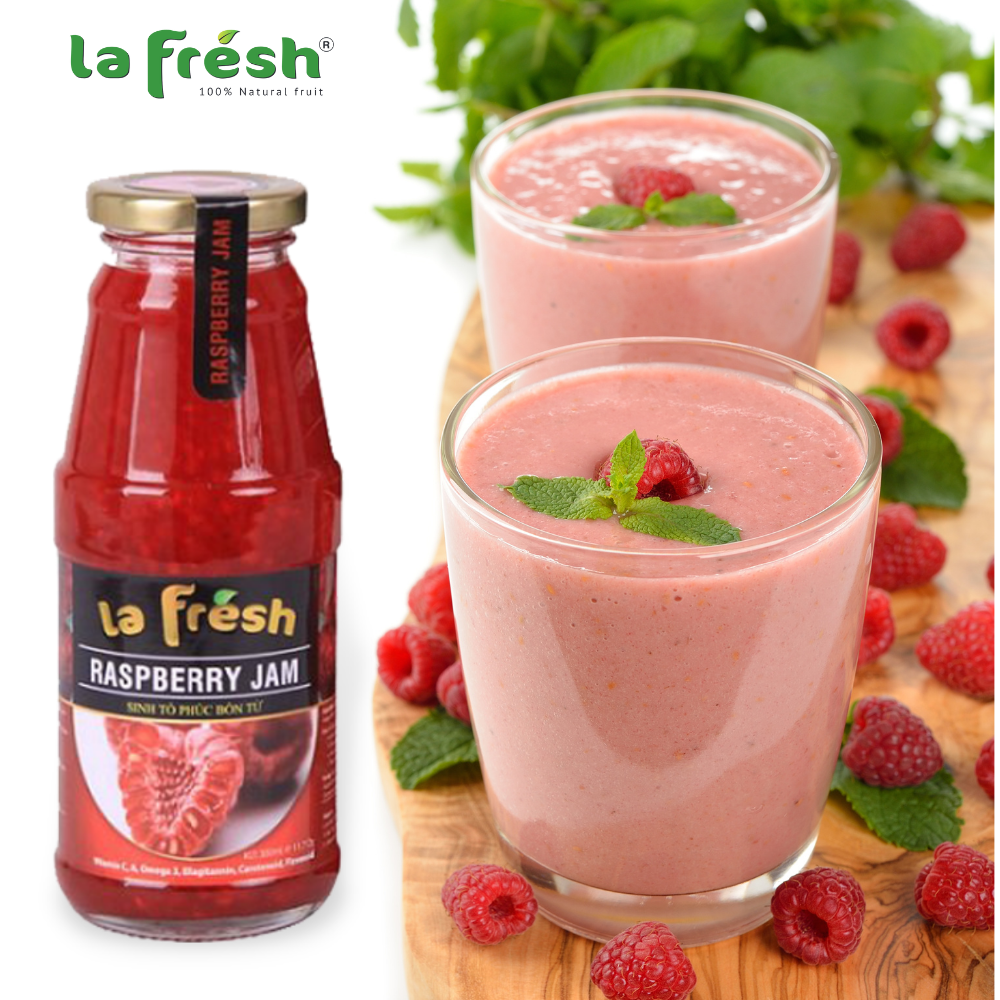 Sinh Tố Phúc Bồn Tử Lafresh Đà Lạt Chai Thủy Tinh 350ml