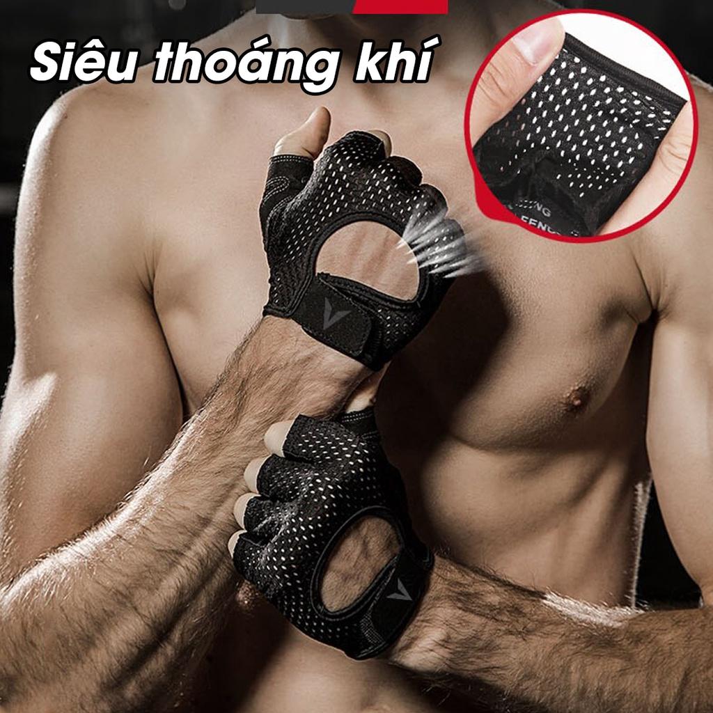 Găng Tay Tập Gym Nam Nữ Veidoorn Bao Tay Thể Thao Thể Hình Bền Đẹp Chính Hãng