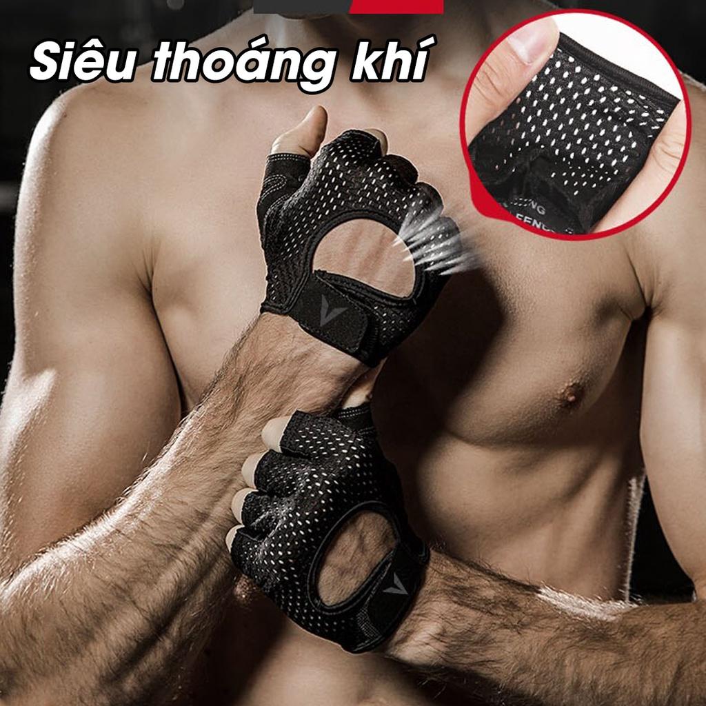 Găng Tay Tập Gym Nam Nữ Veidoorn Bao Tay Thể Thao Thể Hình Bền Đẹp Chính Hãng - AMBERVIETNAM