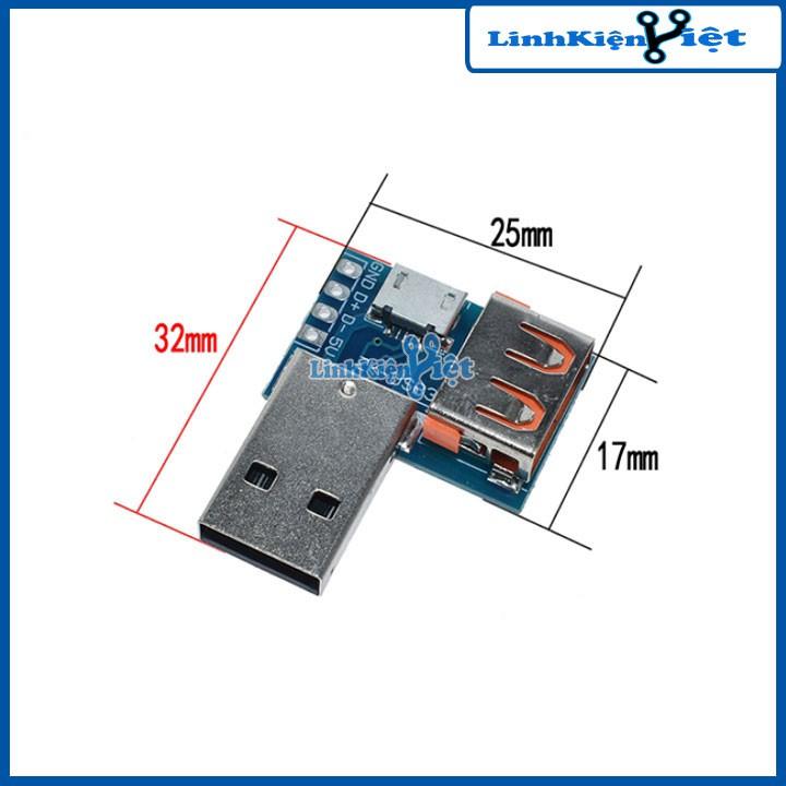 Mạch Chuyển Đổi USB Đực Sang USB Cái Và USB Micro