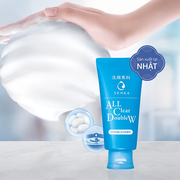 Sữa Rửa Mặt Tẩy Trang 2 Trong 1 Sạch Sâu Và Dịu Nhẹ Cho Da Nhạy Cảm A.L.L Clear Double Wash 120g