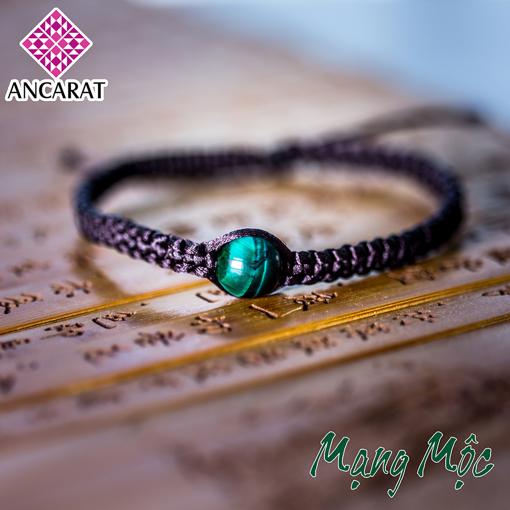 Vòng tay Handmade đá Mắt Hổ ngũ hành Ancarat VT12