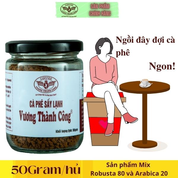 Cà phê hòa tan nguyên chất Vương Thành Công, tinh cà phê nguyên chất, thơm ngon, hậu ngọt, chất lượng
