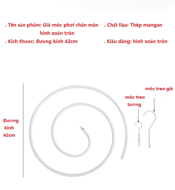 Giá Treo Màng Hình Xoắn Ốc Tiết Kiệm Diện Tích